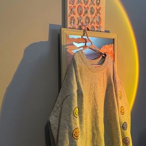 Smiley face sweatshirt kids